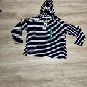 Buffalo David Bitton Navy and White Striped Pullover New size XL